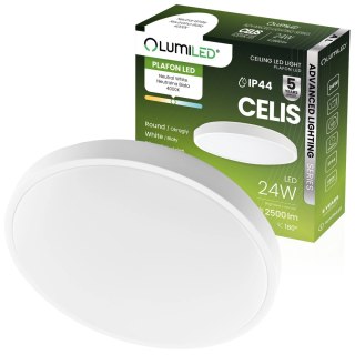 Plafon LED Lampa Sufitowa 24W 4000K 2500lm Okrągły IP44 Biały Ring ALS