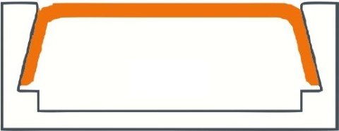 Profil do Taśmy LED Aluminiowy 1m Klosz mleczny + Zaślepki Anodowany Natynk