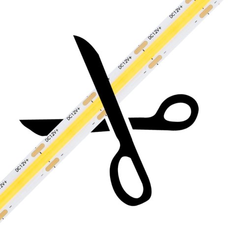 Taśma LED COB 320LED 10W/m 4000K 900lm/m 12V DC IP20 5m