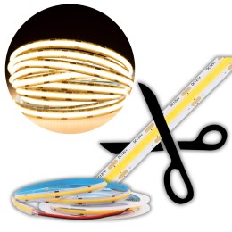 Taśma LED Pasek COB 9W/m 12V DC 45W NEON IP67 Ciepła 5m Wodoodporna