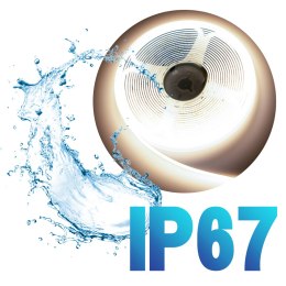Taśma LED Pasek COB 9W/m 12V DC 45W NEON IP67 Neutralna 5m Wodoodporna