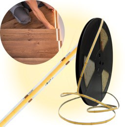 Taśma LED listwa COB 480LED 9W/m 3000K Ciepła 990lm/m IP20 24V DC 1m