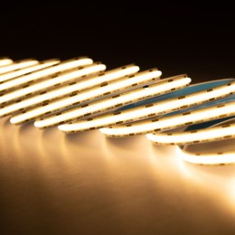 Taśma LED listwa COB 480LED 9W/m 3000K Ciepła 990lm/m IP20 24V DC 1m