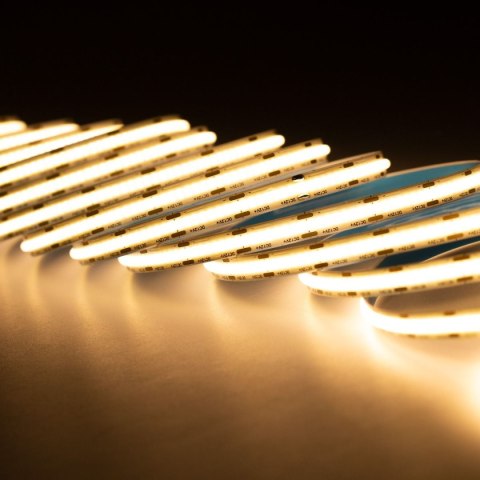 Taśma LED listwa COB 480LED 9W/m 3000K Ciepła 990lm/m IP20 24V DC 1m