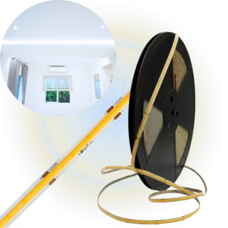 Taśma LED listwa COB 480LED 9W/m 6000K Zimna 990lm/m IP20 24V DC 1m
