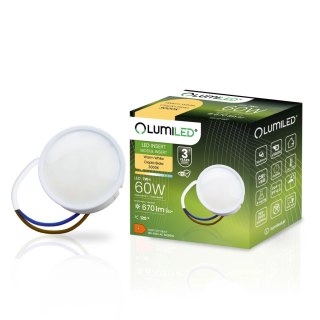 Wkład do Opraw LED Moduł INSERT Mleczny 7W = 60W 120° 670lm 3000K Ciepła