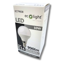 ŻARÓWKA LED KULKA E14 10W 4000K NEUTRALNA 900lm Kulka