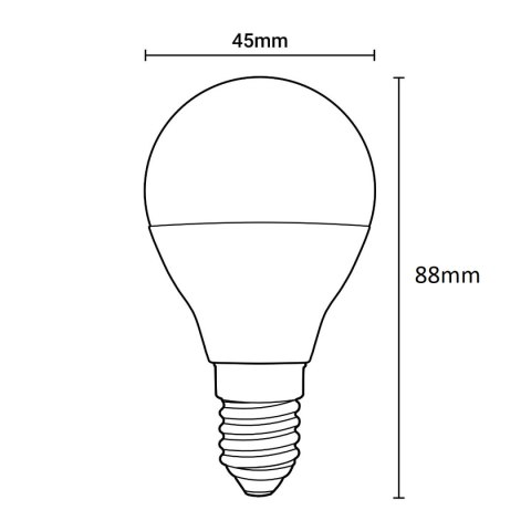ŻARÓWKA LED KULKA E14 10W 4000K NEUTRALNA 900lm Kulka