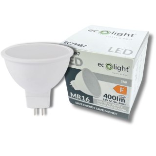 ŻARÓWKA LED MR16 5W 12V AC/DC 4000K 400lm NEUTRALNA