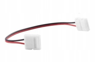 ZŁĄCZKA DO TAŚM LED SMD 5050 MONO 10mm dwustronna z przewodem 140 mm