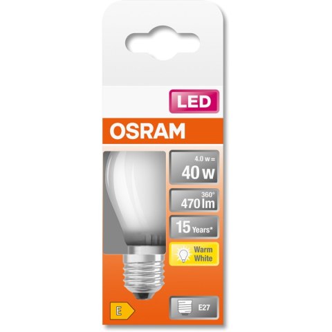 Żarówka LED E27 MAŁA KULKA 4W = 40W 470lm 2700K Ciepła 300° Filament OSRAM STAR