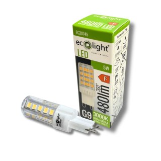 Żarówka LED G9 Kapsułka 5W 3000K Barwa Ciepła 480lm