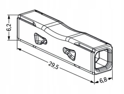 Złączka przelotowa WAGO 2773-2401 0,75-4 mm² drut 2773-2401