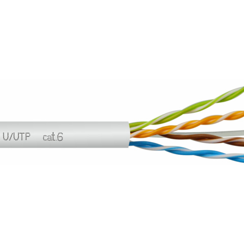 Kabel Sieciowy U/UTP cat.6 BiTLAN 350MHz LAN Skrętka Wewnętrzna