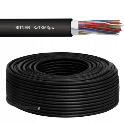 Kabel TELEFONICZNY ziemny DOMOFONOWY żel XzTKMXpw 5x2x0,5 = 10x0,5 1m