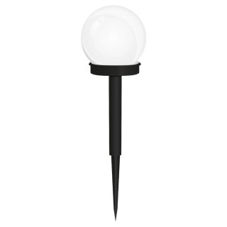 Kula Lampa Solarna Ogrodowa LED Wbijana Biała IP44 6500 30cm