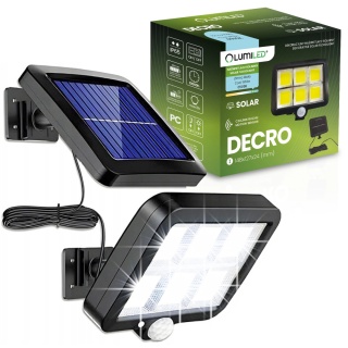 LAMPA SOLARNA HALOGEN LED REFLEKTOR NAŚWIETLACZ COB CZUJNIK RUCHU ZMIERZCHU