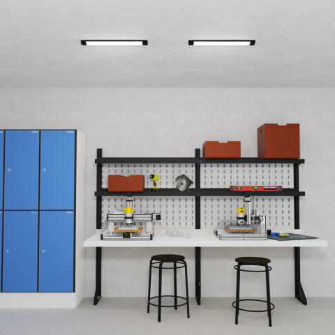 Kompaktowa listwa LED Batten Milagro – aluminium + PC