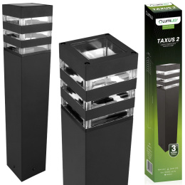 Lampa Ogrodowa Słupek Zewnętrzny Stojący E27 LED Czarny Kwadratowy 50cm