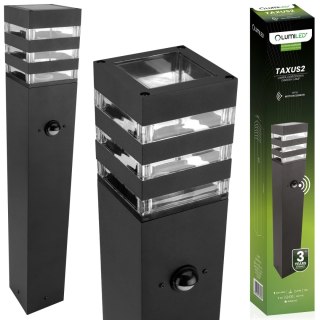 Lampa Ogrodowa Słupek Zewnętrzny Stojący E27 LED Czujnik Ruchu TAXUS 2 60cm