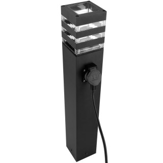 Lampa Ogrodowa Słupek Zewnętrzny Stojący E27 LED z Gniazdem TAXUS 2 60cm