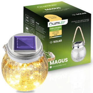 Lampa Solarna Ogrodowa LED MAGUS 3000K Latarenka Lampion na Baterie Słoik