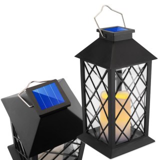 Lampa Solarna Ogrodowa LED Stojąca IP44 Wisząca LIRIO Latarenka Czarna