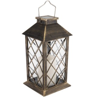 Lampa Solarna Ogrodowa LED Stojąca IP44 Wisząca LIRIO Latarenka Patyna