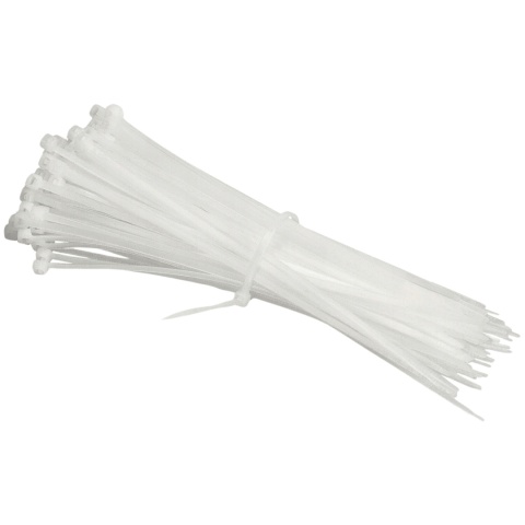 Opaski Zaciskowe Kablowe BIAŁE 3,6x400mm 100sztuk TRYTKI 40cm