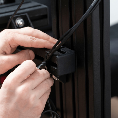 Opaski Zaciskowe Kablowe Czarne 3,6x400mm 100sztuk TRYTKI 40cm