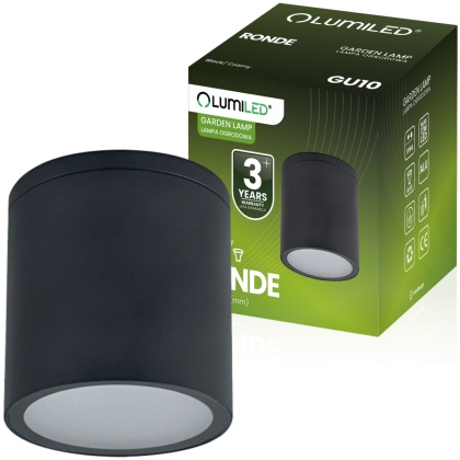 Oprawa Sufitowa Natynkowa Halogenowa Tuba Kubełek Spot Lampa Ogrodowa Zewnętrzna GU10 LED IP54 Okrągła 95mm RONDE