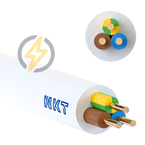 Przewód YDY 3x2,5 450/750V zakup po 100m NKT Cena za 1mb
