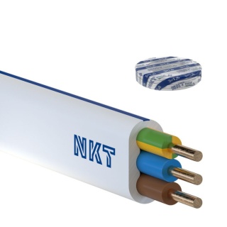Przewód YDYp 3x1,5 NKT Instal PLUS Płaski 450/750V PVC