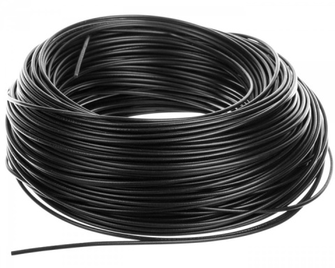 Przewód instalacyjny H05V-K (LgY) 1mm² linka CZARNY 1m