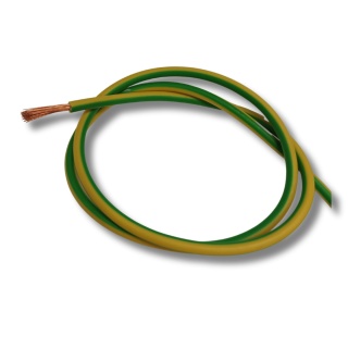 Przewód instalacyjny H05V-K (LgY) 1mm² linka ŻÓŁTO-ZIELONY 1m