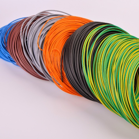 Przewód instalacyjny H05V-K (LgY) 1mm² linka ŻÓŁTO-ZIELONY 1m