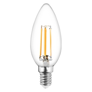 Żarówka LED E14 B35 4W = 40W 470lm 4000K Neutralna 360° Filament