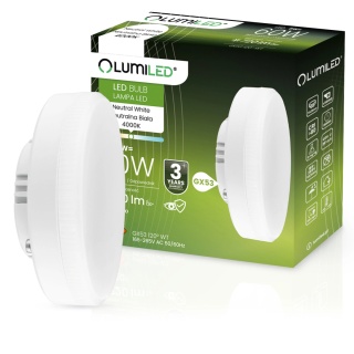 Żarówka LED GX53 8W = 60W 720lm 4000K Neutralna 120°