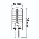 Żarówka LED G4 Kapsułka 4W = 30W 380lm 6500K Zimna 360° 12V Energooszczędna