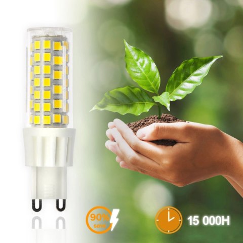 Żarówka LED G9 7W = 60W 670lm 6500K SMD 2835 360° Barwa Zimna Biała