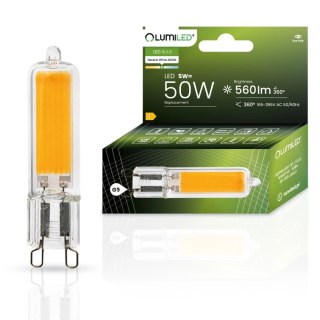 Żarówka LED G9 Kapsułka 5W = 50W 560lm 4000K Neutralna 360° FILAMENT