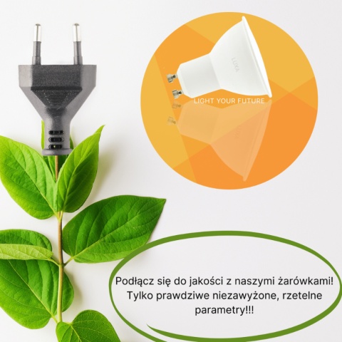 Żarówka LED GU10 6,5W 560lm Barwa Zimna 6000K 110°