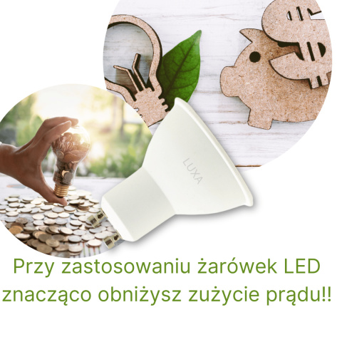 Żarówka LED GU10 9W 900lm Barwa Ciepła 3000K 120°
