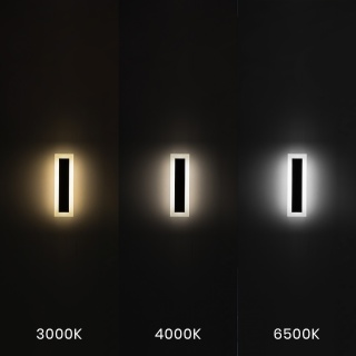 Minimalistyczna lampa ścienna LED WOW 10W 30 cm 3CCT IP54 do nowoczesnej elewacji