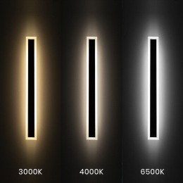 Nowoczesna oprawa ścienna Wow 100 cm z regulacją barwy