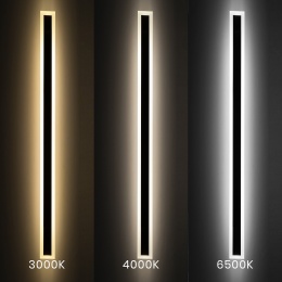 Nowoczesna lampa elewacyjna Milagro WOW 3CCT IP54 150 cm