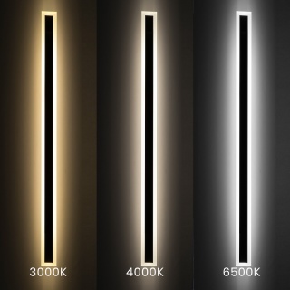 Minimalistyczna lampa ścienna LED WOW 30W 150cm 3CCT IP54 do nowoczesnej elewacji