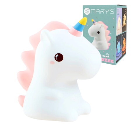 Kolorowa lampka nocna LED w kształcie jednorożca z efektem RGB