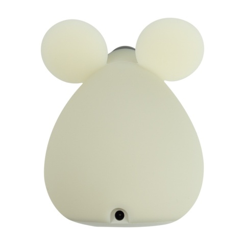 Biała lampka nocna z miękkiego silikonu