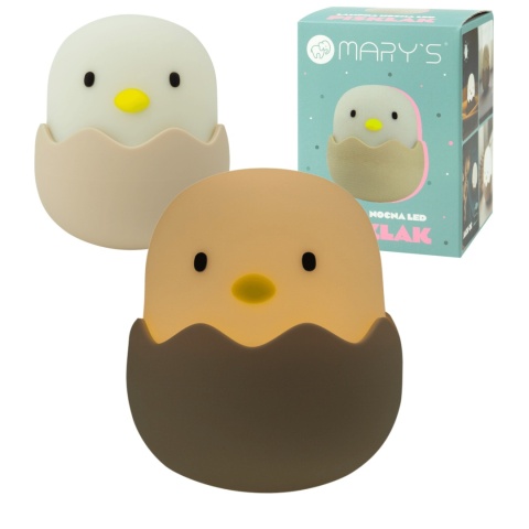 Dekoracyjna lampka nocna LED pisklak do sypialni lub dziecięcego pokoju